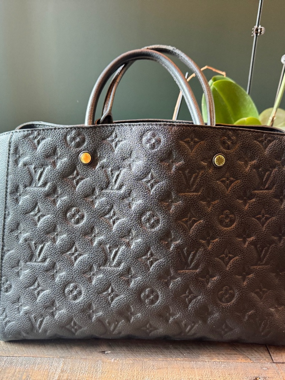 Louis Vuitton Black Empreinte Montaigne GM